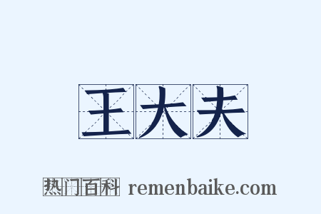 王大夫是什么意思的图片
